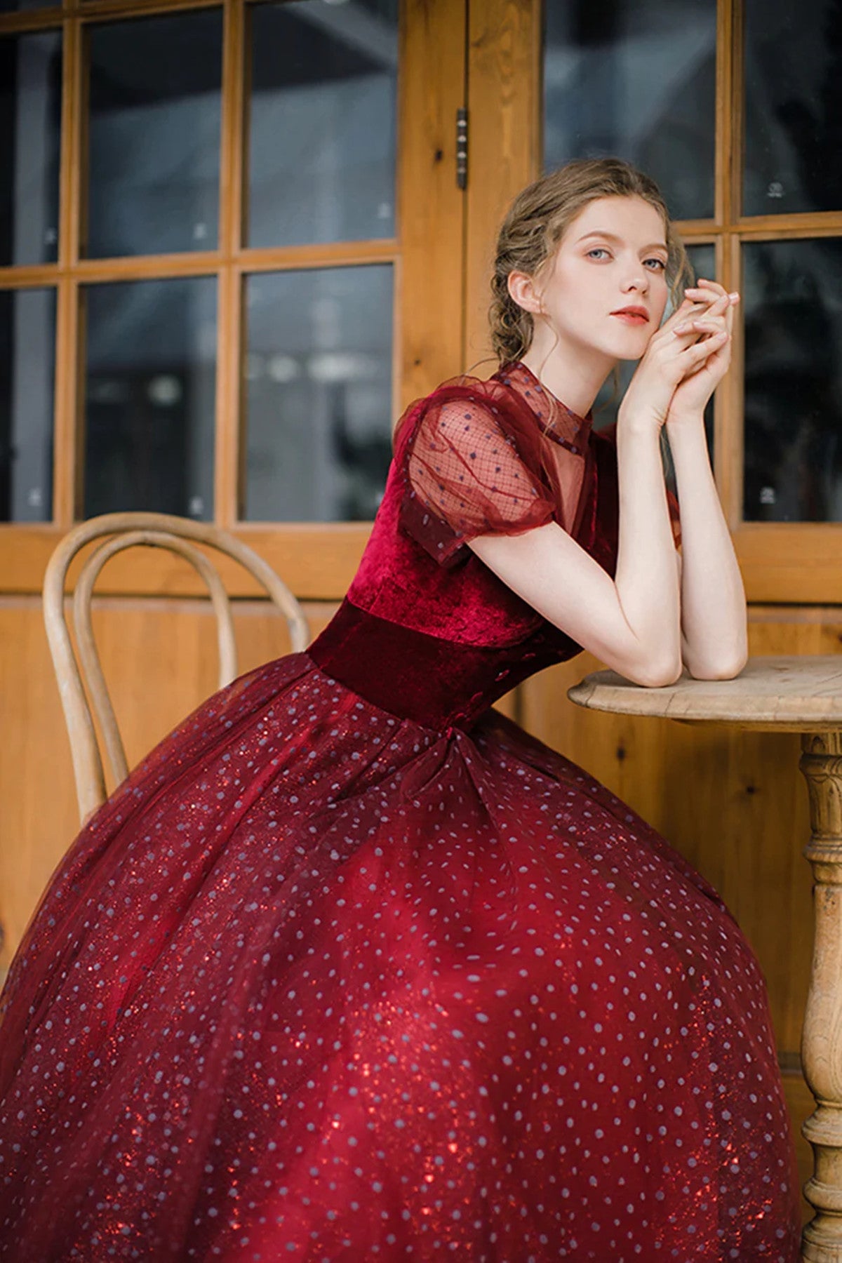 velvet red homecoming dress Fitted Burgundy Velvet Homecoming Dress with Feathered Gloves FancyVestido