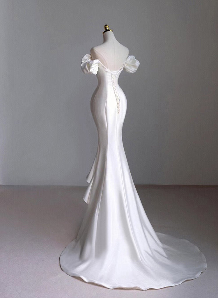 White Satin Premium Bridal Dress
